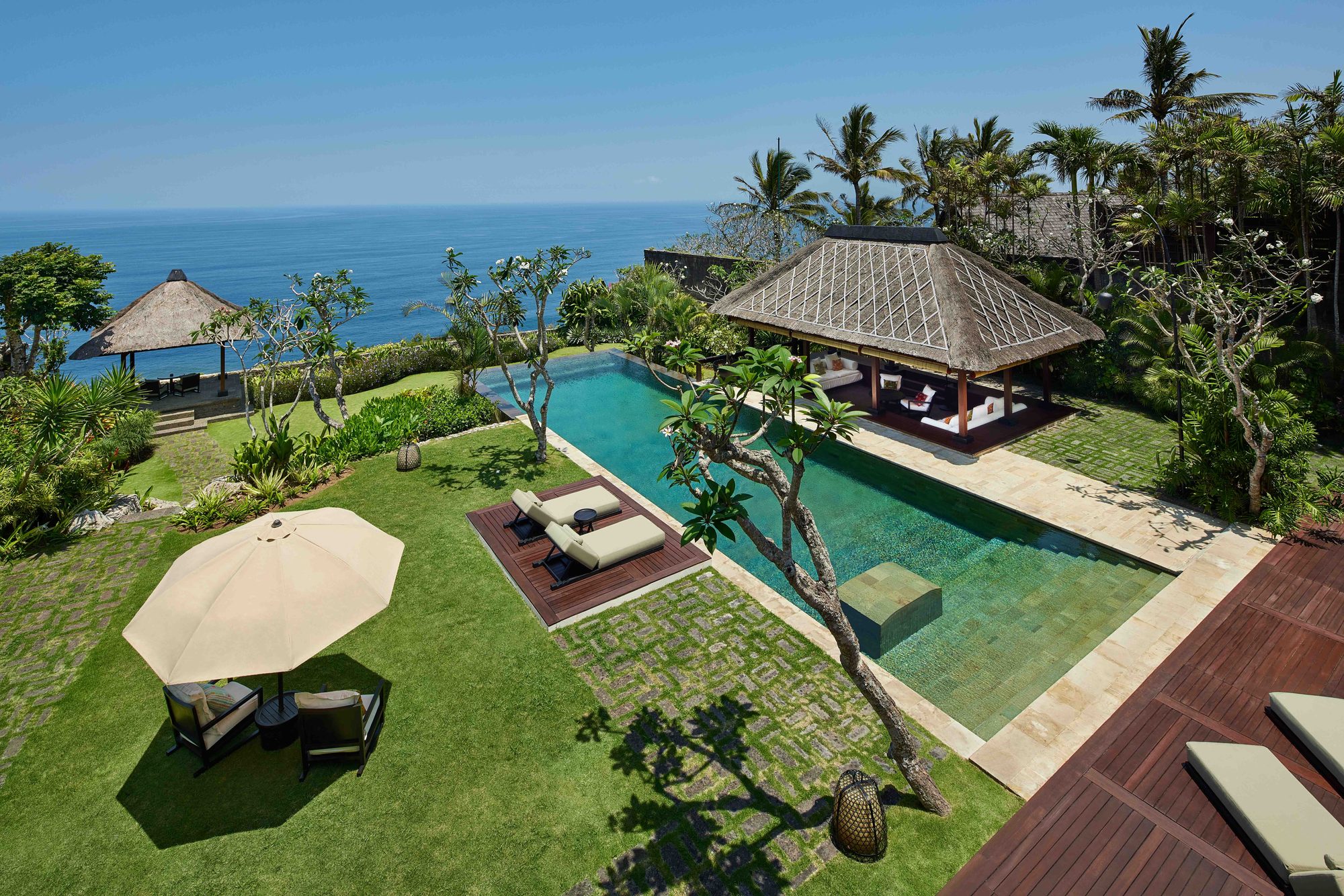 Bulgari Resort Bali — a villa's private pool and pavilion above the ocean · Uluwatu, Indonesia