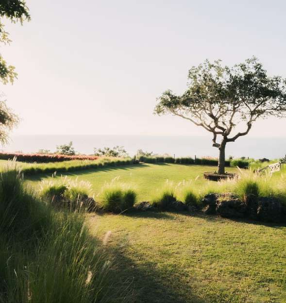Puri Bhagawan — lower courtyard · Jimbaran, Indonesia