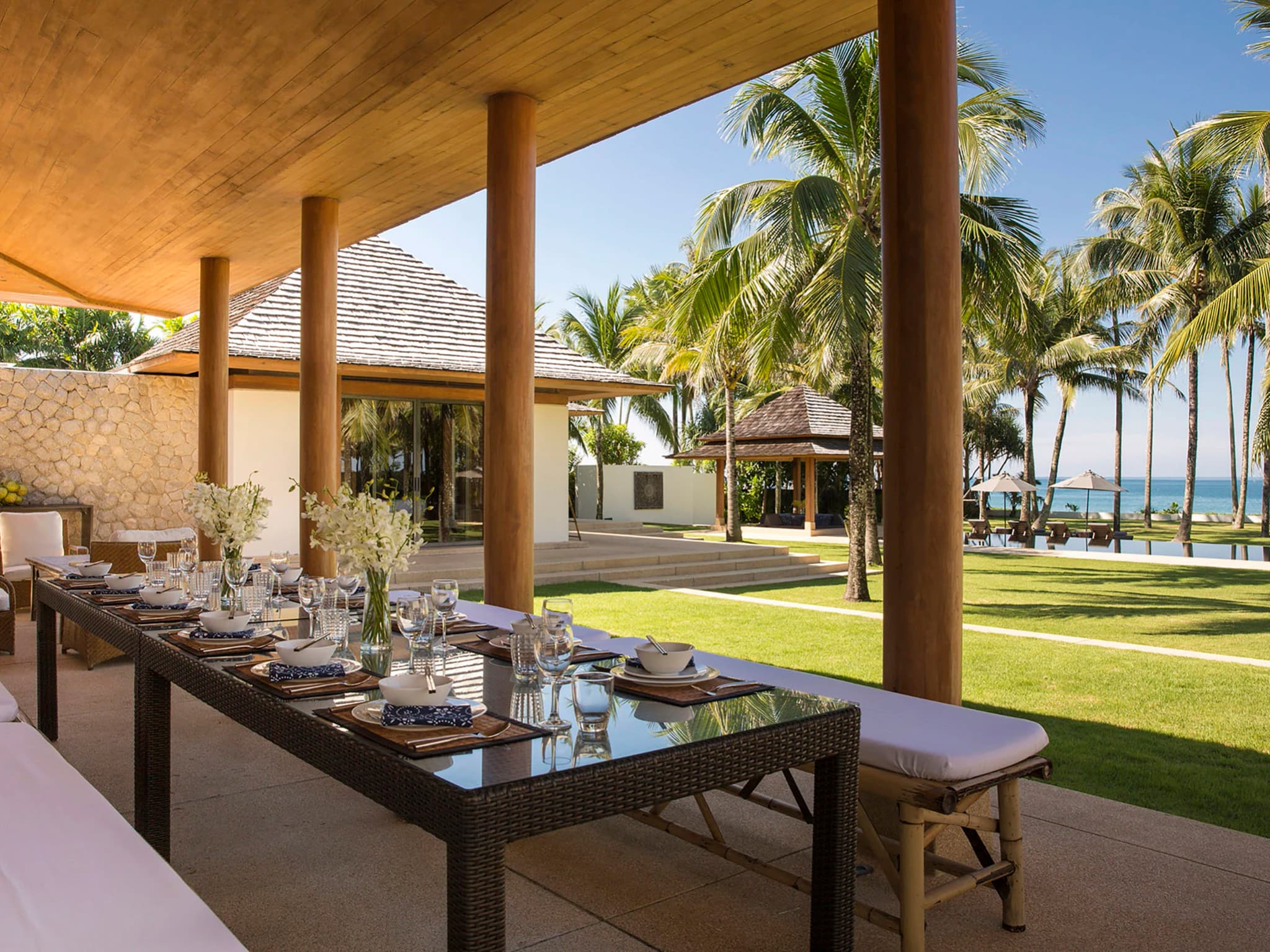 Villa Shanti, a beach front wedding venue in Natai Beach, Thailand