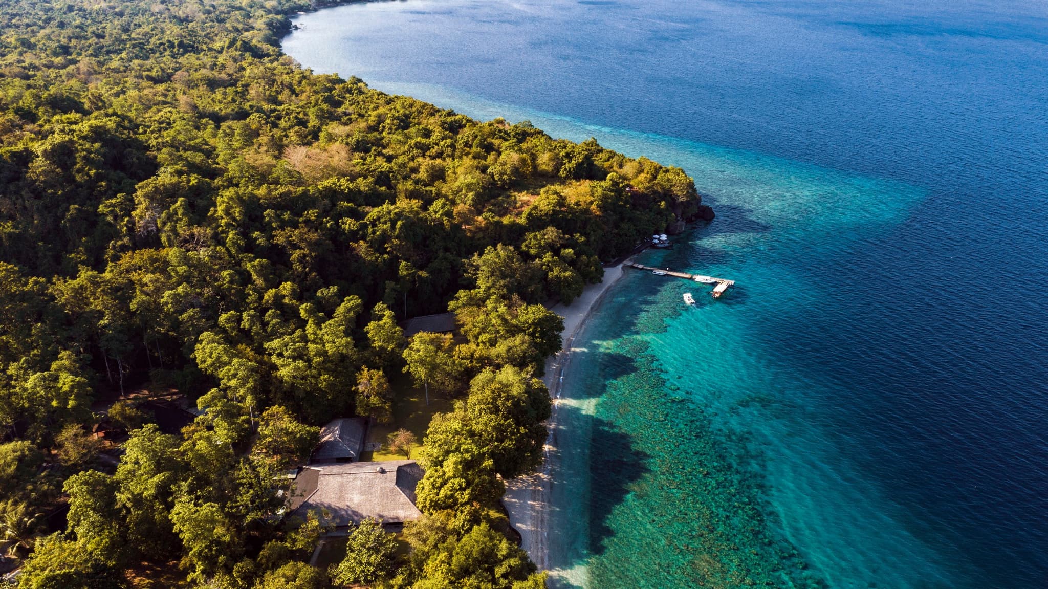 Amanwana, a beachfront wedding venue in Moyo Island, Indonesia