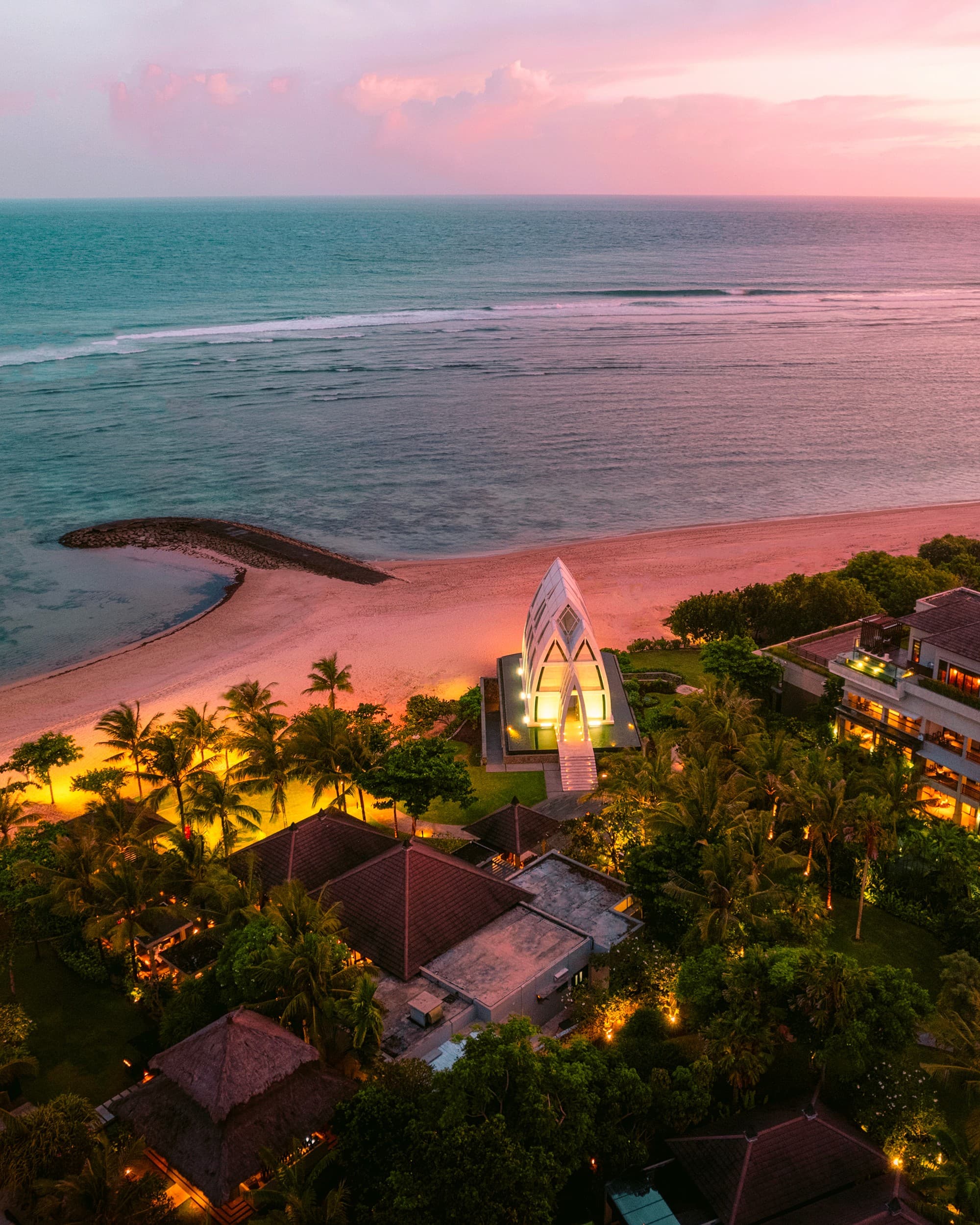 The Ritz Carlton Bali, a beach front wedding venue in Nusa Dua, Indonesia