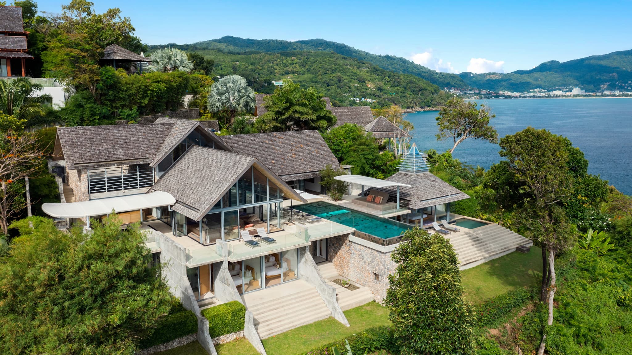 Villa Saengootsa, a cliff front wedding venue in Phuket, Thailand